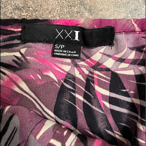 🌴 Forever 21 Tropical Foliage Print Tank Dress Sz Small EUC - Picture 4 of 11